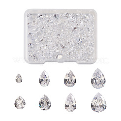 315 Stück tropfenförmige Zirkonia-Cabochons in 8 Stilen ZIRC-YS0001-02