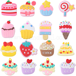 84pcs 14 Art PVC-Kunststoff-Cabochons KY-SC0001-76