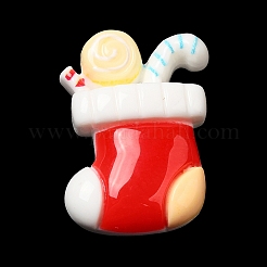 Weihnachtliche Cabochons aus undurchsichtigem Harz RESI-K030-02D