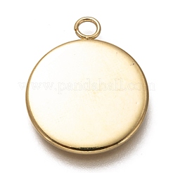 Cabochon-Fassungen für Anhänger aus Edelstahl 304 STAS-Z030-01B-G