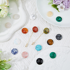 16 Stück 16 Stile natürliche und synthetische gemischte Edelstein-Cabochons G-FH0002-31
