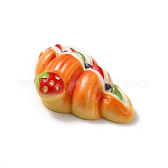 Undurchsichtige Decoden-Cabochons aus Kunstharzimitat für Lebensmittel X-CRES-H001-03B