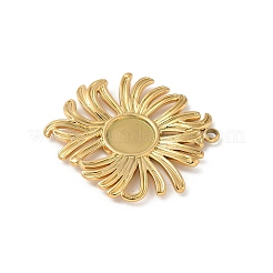 Cabochon-Fassungen für Anhänger aus Edelstahl 304 STAS-L293-06G