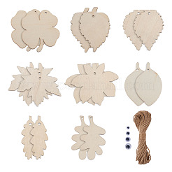 Unvollendete Holzausschnitte Ornamente WOOD-TA0002-28