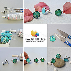 Glas cabochons GGLA-PH0004-08