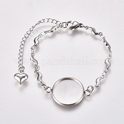 Herstellung von Armbändern aus Edelstahl 304 STAS-WH0014-22P