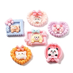Mini süße Cartoon Tier Serie Harz Harz Cabochons CRES-I037-02