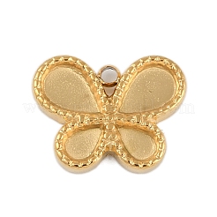 Ionenbeschichtung (IP) 304 Edelstahl Rack Beschichtung Anhänger Cabochon-Einstellungen STAS-U019-43G
