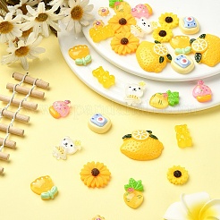 30 Stück 10 Stile Harz-Decoden-Cabochons CRES-YW0002-15