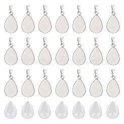 DIY Rohling Tropfen Anhänger Bastelset DIY-UN0005-52