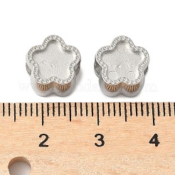 304 Edelstahl-Europäische Perlen STAS-D307-04C-P