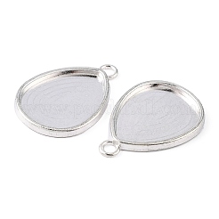 Tropfen Legierung Anhänger Cabochon Einstellungen PALLOY-N0088-01S-NF