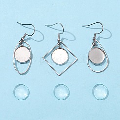 Bausatz zum Selbermachen von Geometrie-Ohrringen DIY-FS0002-82