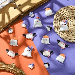 20 Stück 5 Stile Halloween opake Harz Decoden Cabochons CRES-YW0002-30
