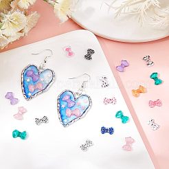 120 Stück 12 Stile Bowknot Harz Cabochons MRMJ-OC0002-90