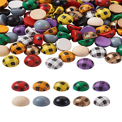 200 Stück Schima-Holz-Cabochons WOOD-CD0001-25
