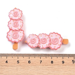 Undurchsichtige Decoden-Cabochons aus Kunstharzimitat für Lebensmittel CRES-O002-02F