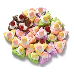 30 Stück undurchsichtige Harz-Decoden-Cabochons RESI-CJ0002-71