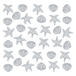 100 Stück 2 Stil Harz Strass Cabochons MRMJ-OC0003-73