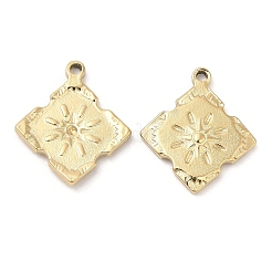 Ionenplattierung (IP) chirurgischer Edelstahl 316L Anhänger mit Strass-Fassungen STAS-D078-12G