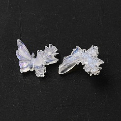 Schmetterling mit Blume transparente Harz-Cabochons FIND-L019-06A