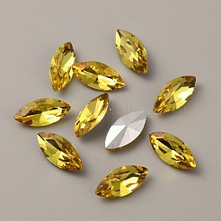 Glas Strass Cabochons RGLA-WH0001-08N