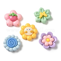 Undurchsichtige Decoden-Cabochons aus Harz RESI-M041-01
