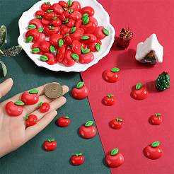 80 Stück 2 Stile Lehrertag Harz Decoden Cabochons CRES-SC0002-86