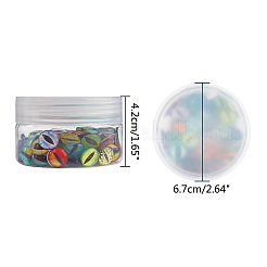 Cabochons aus Glas mit flachem Rücken GGLA-PH0007-93B