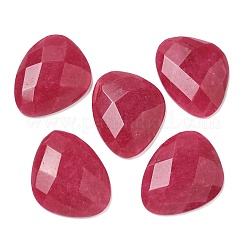Natürlich gefärbte weiße Jade-Cabochons G-K385-02