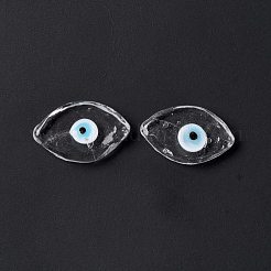 Handgefertigte Bunte Malerei-Cabochons für den bösen Blick LAMP-F025-06A