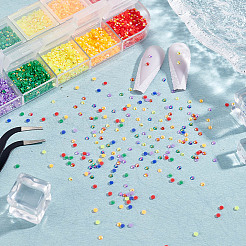 1 Schachtel Strass-Cabochons aus Kunstharz mit spitzer Rückseite MRMJ-DC0001-09
