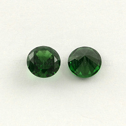 Rautenförmigen Zirkonia zeigte zurück Cabochons ZIRC-R004-12mm-08