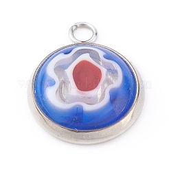 Manuell Millefiori Glas Anhänger PALLOY-JF00625