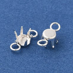 Ionenplattierung (IP) 304 Edelstahl-Anhänger mit Strass-Krallenfassungen STAS-U025-04A-S
