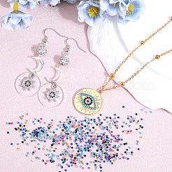 1200 Stück 12 Farben Zirkonia-Cabochons ZIRC-SC0001-29
