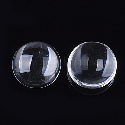 Transparente Glas Cabochons GGLA-R026-20mm-B