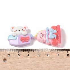 Undurchsichtige Decoden-Cabochons aus Harz RESI-s391-17