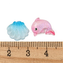 Durchscheinende Decoden-Cabochons aus Harz CRES-I035-13