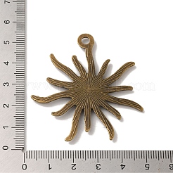 Tibetischer Legierung Blume Anhänger Cabochon Lünette Fassungen PALLOY-A13079-AB-NR