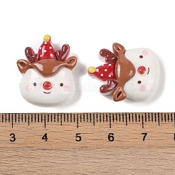 Weihnachts-Deko-Cabochons aus undurchsichtigem Harz CRES-M036-12E