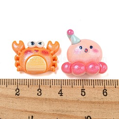 Undurchsichtige Decoden-Cabochons aus Harz CRES-I035-21