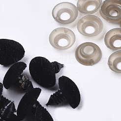 Flockige Plastik-Cabochons für das DIY-Scrapbooking DIY-Q015-06A-01