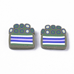 Handgemachter Ton-Cabochon CLAY-S091-038