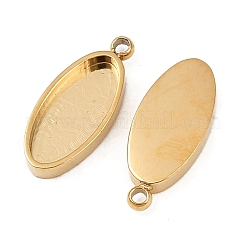 Cabochon-Fassungen für Anhänger aus Edelstahl 304 STAS-A194-05A-G