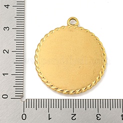 Ionenplattierung (IP) 304 Edelstahl Anhänger Cabochon-Einstellungen STAS-A099-04G
