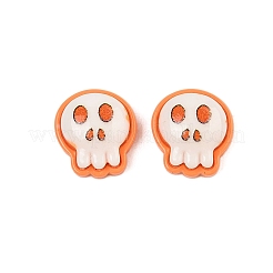 Undurchsichtige Harz-Cabochons zum Thema Halloween CRES-M037-07K