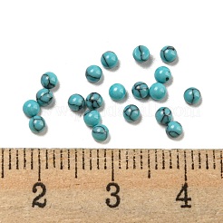 Gefärbte handgemachte synthetische Türkis-Cabochons G-B070-19B