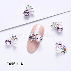 Aluminium-Strass-Cabochons mit flachem Rücken MRMJ-T056-11N