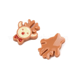 Leuchtende Harz-Cabochons mit Weihnachtsmotiv RESI-U003-02K